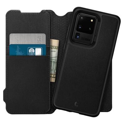 Genuine SPIGEN Ciel by CYRILL Wallet Stand Brick Cover for Galaxy S20 Ultra 5G Case [Colour:Black]