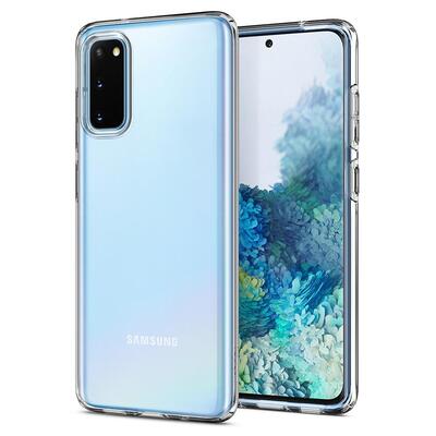 Galaxy S20 Case, Genuine SPIGEN Liquid Crystal Exact Fit Slim Soft Cover for Samsung [Colour:Clear]