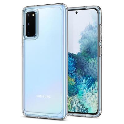Galaxy S20 Case, Genuine SPIGEN Ultra Hybrid Air Cushion Bumper Hard Cover for Samsung [Colour:Clear]