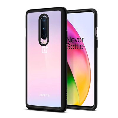 Genuine SPIGEN Ultra Hybrid Air Cushion Bumper Hard Cover for OnePlus 8 Case [Colour:Black]