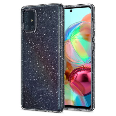 Genuine SPIGEN Liquid Crystal Glitter Slim Soft Cover for Samsung Galaxy A71 4G Case [Colour:Crystal Quartz]