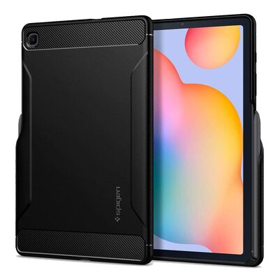 Genuine SPIGEN Rugged Armor Slim Soft Cover for Samsung Galaxy Tab S6 Lite 10.4 Case [Colour:Black]