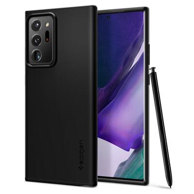 Genuine SPIGEN Thin Fit Exact Fit Ultra Slim Hard Cover for Samsung Galaxy Note 20 Ultra Case [Colour:Black]
