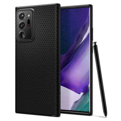 Genuine SPIGEN Liquid Air Soft TPU Armor Slim Cover for Samsung Galaxy Note 20 Ultra Case [Colour:Black]