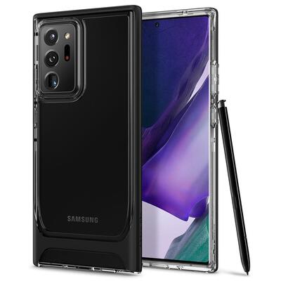 Genuine SPIGEN Neo Hybrid CC Crystal Dual Layer Clear Bumper Cover for Samsung Galaxy Note 20 Ultra Case [Colour:Black]