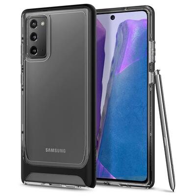 Genuine SPIGEN Neo Hybrid CC Crystal Dual Layer Clear Bumper Cover for Samsung Galaxy Note 20 Case [Colour:Black]