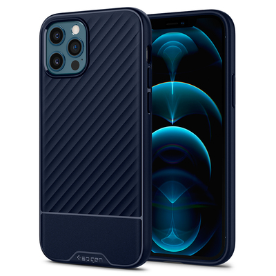 Genuine SPIGEN Core Armor Sleek Protection TPU Soft Cover for Apple iPhone 12 Pro Max (6.7-inch) Case [Colour:Blue]