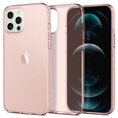 Genuine SPIGEN Crystal Flex Ultra Slim TPU Soft Cover for Apple iPhone 12 Pro Max (6.7-inch) Case [Colour:Rose Crystal]