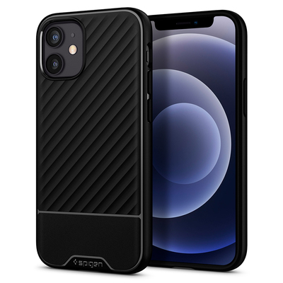 Genuine SPIGEN Core Armor Sleek Protection TPU Soft Cover for Apple iPhone 12 mini (5.4-inch) Case [Colour:Black]