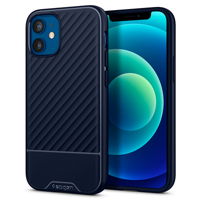 Genuine SPIGEN Core Armor Sleek Protection TPU Soft Cover for Apple iPhone 12 mini (5.4-inch) Case [Colour:Blue]