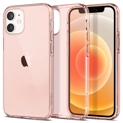 Genuine SPIGEN Crystal Flex Ultra Slim TPU Soft Cover for Apple iPhone 12 mini (5.4-inch) Case [Colour:Rose Crystal]