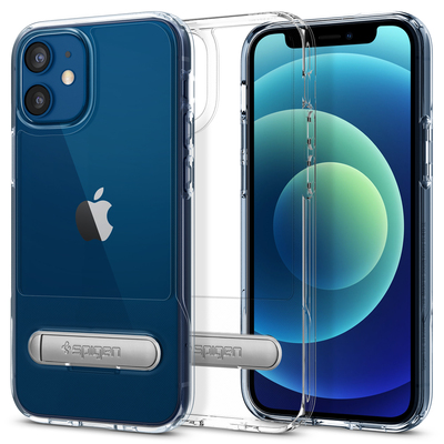 Genuine SPIGEN Slim Armor Essential S Hard Clear Cover for Apple iPhone 12 mini (5.4-inch) Case [Colour:Clear]
