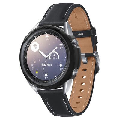 Genuine SPIGEN Liquid Air Soft Slim Cover for Samsung Galaxy Watch 3 41mm Case [Colour:Black]