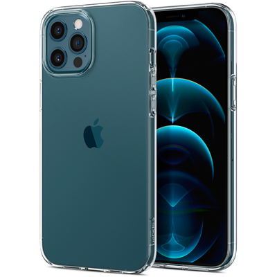 Genuine SPIGEN Liquid Crystal Flex Exact Fit Slim Soft Cover for Apple iPhone 12 Pro Max (6.7-inch) Case [Colour:Clear]