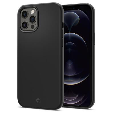 Genuine SPIGEN Ciel by CYRILL Silicone Fit Soft Rugged Slim Cover for Apple iPhone 12 Pro Max (6.7-inch) Case [Colour:Black]