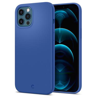 Genuine SPIGEN Ciel by CYRILL Silicone Fit Soft Rugged Slim Cover for Apple iPhone 12 Pro Max (6.7-inch) Case [Colour:Navy]