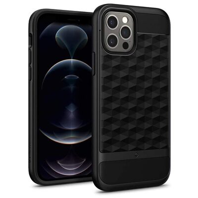 SPIGEN Caseology Parallax Case for iPhone 12 / 12 Pro (6.1-inch) [Colour:Black]