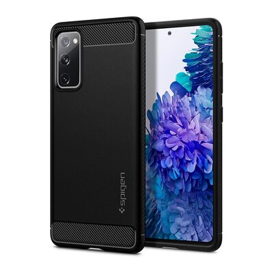 Genuine SPIGEN Rugged Armor Shockproof Cover for Samsung Galaxy S20 FE / 5G Case [Colour:Black]