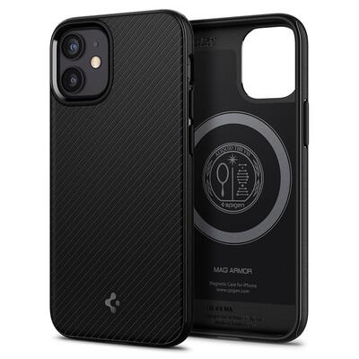 SPIGEN Mag Armor Case for iPhone 12 mini (5.4-inch) [Colour:Black]