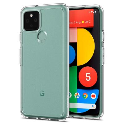 Genuine SPIGEN Ultra Hybrid Shockproof Clear Hard Cover for Google Pixel 5 Case [Colour:Clear]