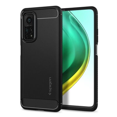 Genuine SPIGEN Rugged Armor Shockproof Soft Cover for Xiaomi Mi 10T/10T Pro/Redmi K30S/5G Case [Colour:Black]
