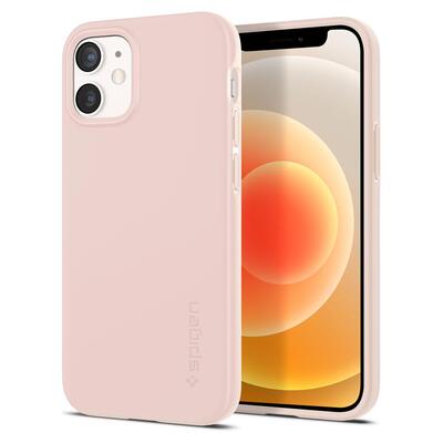 Genuine SPIGEN Ultra Thin Fit Slim Hard Cover for Apple iPhone 12 mini (5.4-inch) Case [Colour:Pink]
