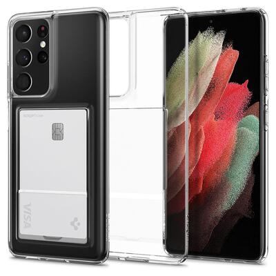 SPIGEN Crystal Slot Case for Galaxy S21 Ultra [Colour:Clear]