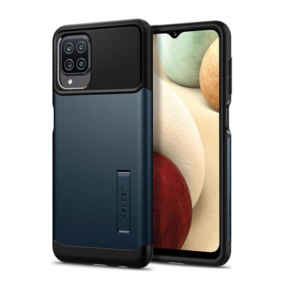 SPIGEN Slim Armor Case for Galaxy A12 [Colour:Metal Slate]