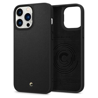 SPIGEN CYRILL Leather Brick Case for iPhone 13 Pro Max (6.7-inch) [Colour:Black]