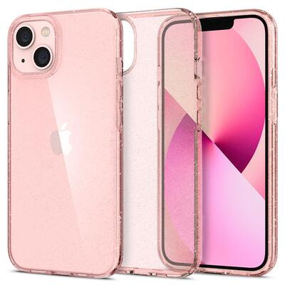 SPIGEN Liquid Crystal Glitter Case for iPhone 13 mini (5.4-inch) [Colour:Rose Quartz]