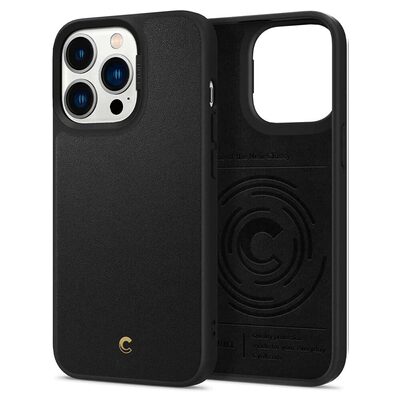 SPIGEN CYRILL Leather Brick Case for iPhone 13 Pro (6.1-inch) [Colour:Black]