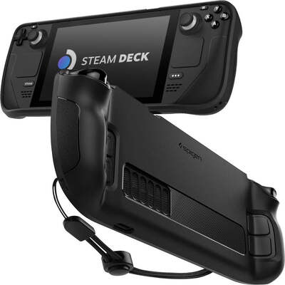 SPIGEN Rugged Armor Case for Valve Steam Deck OLED 2023 / LCD 2022 [Colour:Black]