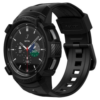 SPIGEN Rugged Armor Pro Case for Galaxy Watch 4 Classic 46mm [Colour:Black]