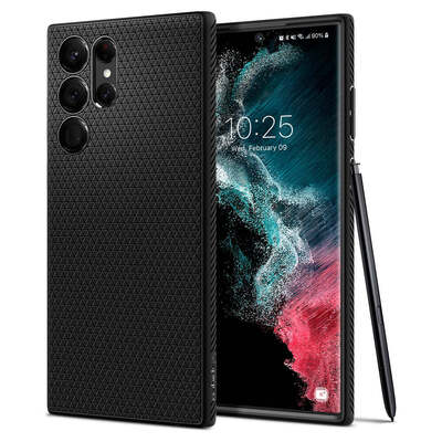 SPIGEN Liquid Air Case for Galaxy S22 Ultra [Colour:Black]