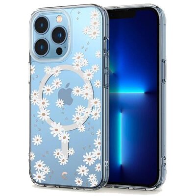 SPIGEN CYRILL Cecile Mag Case for iPhone 13 Pro (6.1-inch) [Colour:White Daisy]