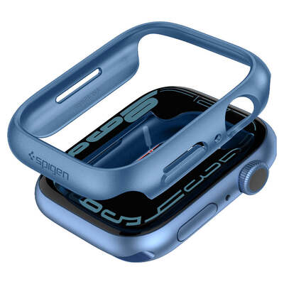 SPIGEN Thin Fit Case for Apple Watch Series 9/8/7 (45mm) [Colour:Blue]