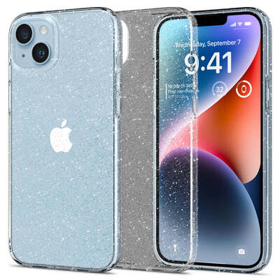 SPIGEN Liquid Crystal Glitter Case for iPhone 14 Plus [Colour:Crystal Quartz]