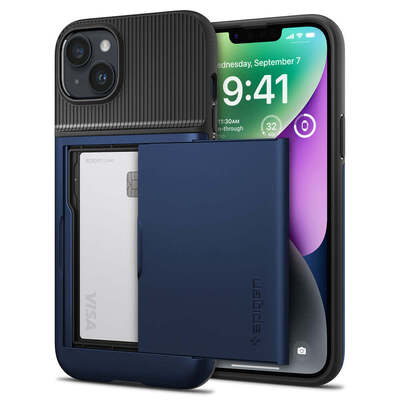 SPIGEN Slim Armor CS Case for iPhone 14 Plus [Colour:Navy Blue]