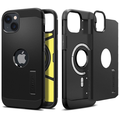 SPIGEN Tough Armor Mag (MagFit) MagSafe Compatible Case for iPhone 14 Plus [Colour:Black]