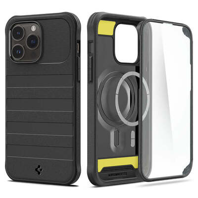 SPIGEN Geo Armor 360 (MagFit) MagSafe Compatible Case for iPhone 14 Pro [Colour:Black]