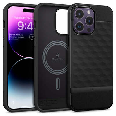 SPIGEN Caseology Parallax Mag MagSafe Compatible Case for iPhone 14 Pro [Colour:Black]