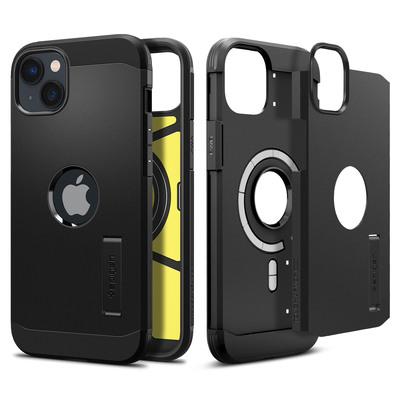 SPIGEN Tough Armor Mag (MagFit) MagSafe Compatible Case for iPhone 14 / 13 [Colour:Black]
