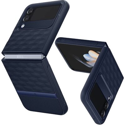 SPIGEN Caseology Parallax Case for Samsung Galaxy Z Flip 4 [Colour:Midnight Blue]