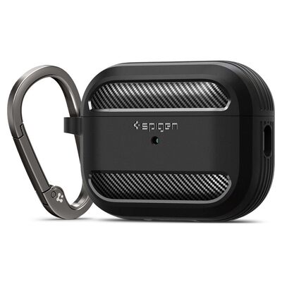 SPIGEN Rugged Armor Case for AirPods Pro 2 (2022/2023) (For USB-C/Lightening Cable) [Colour:Black]
