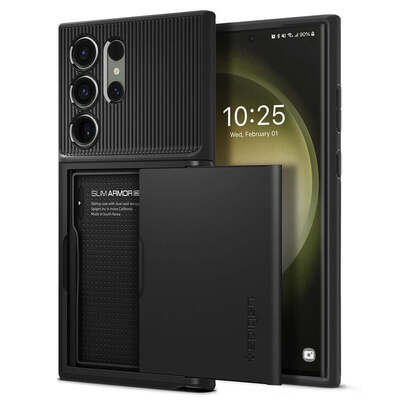 SPIGEN Slim Armor CS Case for Galaxy S23 Ultra [Colour:Black]