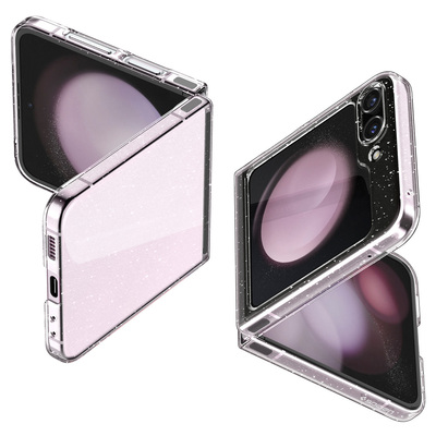 SPIGEN Air Skin Glitter Case for Samsung Galaxy Z Flip 5 [Colour:Crystal Quartz]