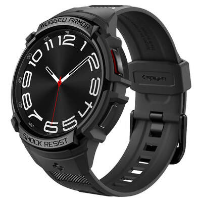SPIGEN Rugged Armor Pro Case for Galaxy Watch 6 Classic 43mm [Colour:Black]