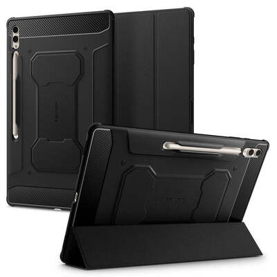 SPIGEN Rugged Armor Pro Case for Galaxy Tab S10 Ultra / S9 Ultra / S8 Ultra 14.6 [Colour:Black]