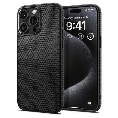 SPIGEN Liquid Air Case for iPhone 15 Pro Max [Colour:Black]