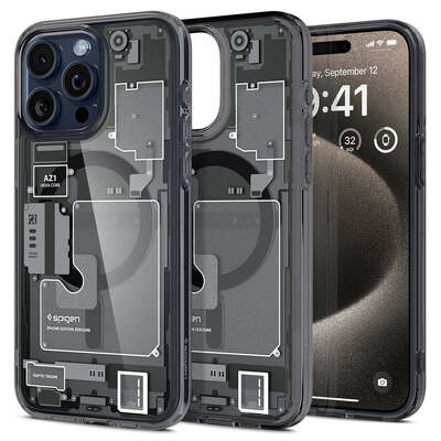 SPIGEN Ultra Hybrid Zero One (MagFit) MagSafe Compatible Case for iPhone 15 Pro Max [Colour:Zero One]